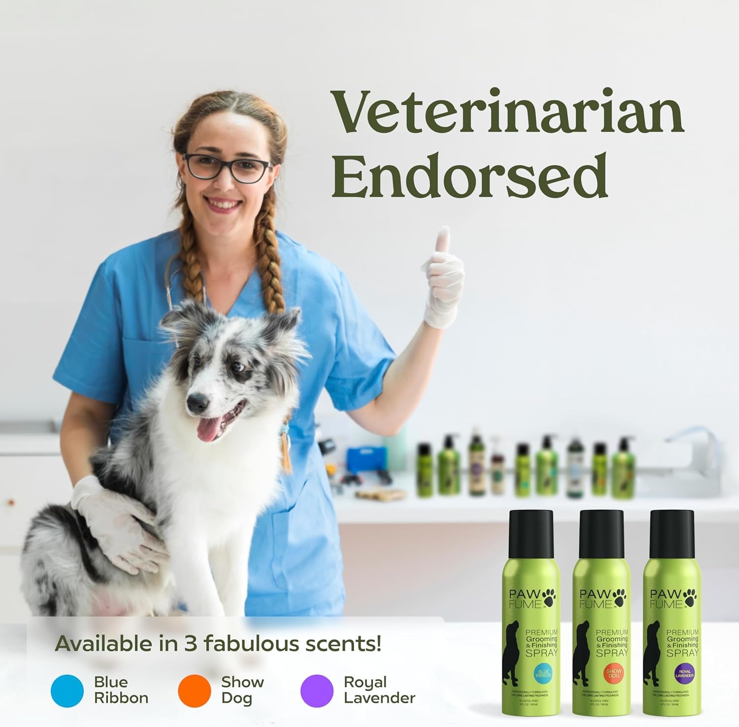 Dog Grooming Spray - Long-Lasting Deodorizer and Cologne with Lavender Scent for Dogs