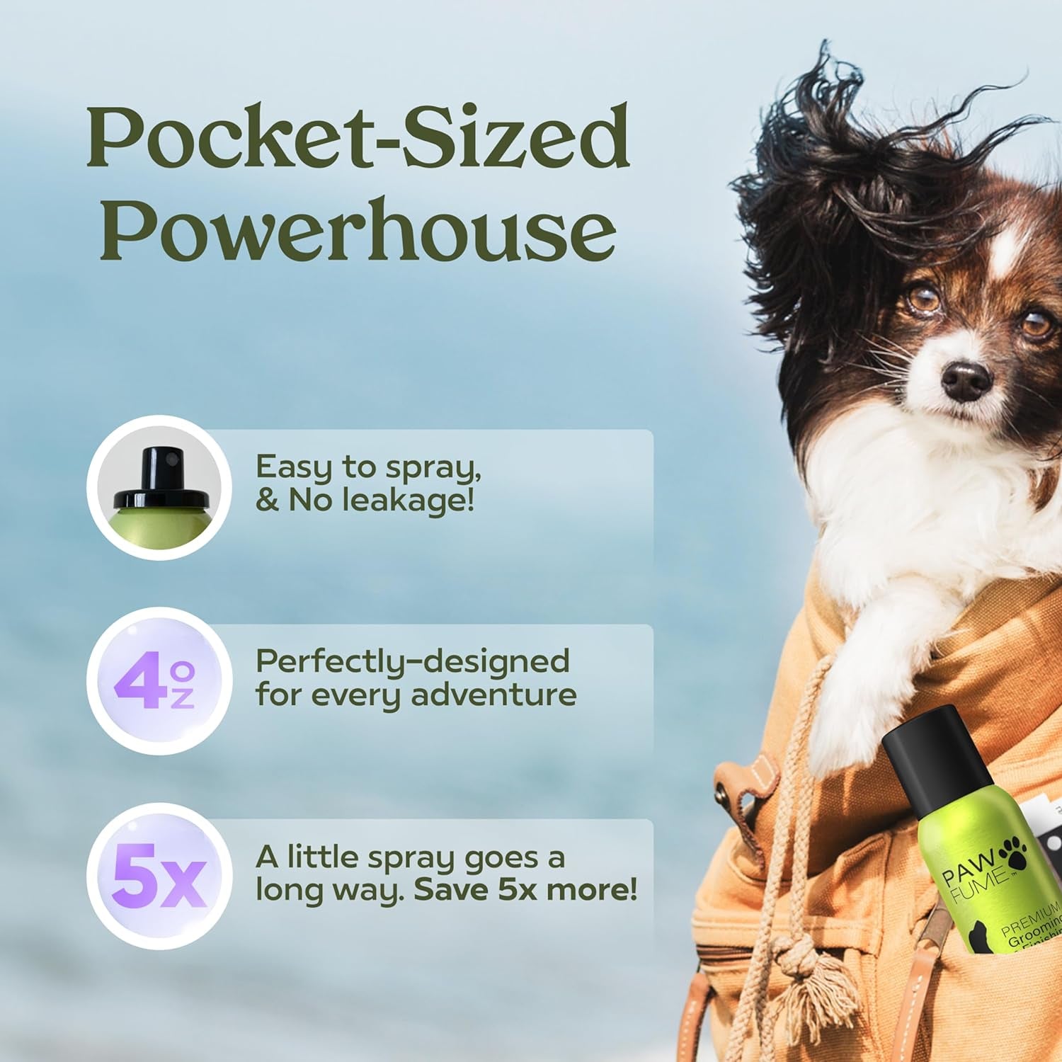 Dog Grooming Spray - Long-Lasting Deodorizer and Cologne with Lavender Scent for Dogs