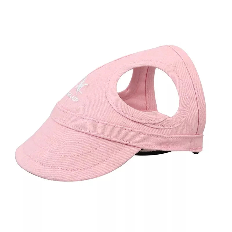 Dog Cap Adjustable Puppy Baseball Hat With Ear Holes Outdoor Sports Pet Sunhat Chihuahua French Bulldog Visor Hat Pet Supplies