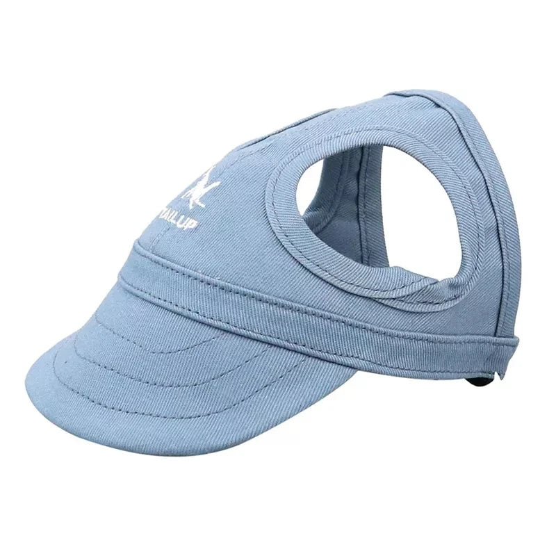 Dog Cap Adjustable Puppy Baseball Hat With Ear Holes Outdoor Sports Pet Sunhat Chihuahua French Bulldog Visor Hat Pet Supplies