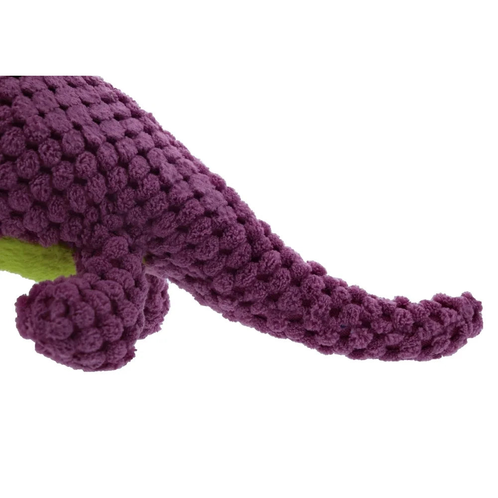Durable Plush Dog Toy Brachiosaurus Squeaky Chew Interactive Toy Small Dogs Perfect Play and Tugging