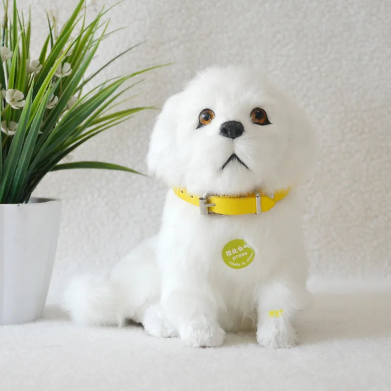 Electronic Plush Dog Toy Robot Cat Sing Song Puppy Leash Control Music Animal Walk Bark Electric Kitten Pet Kids Birthday Gift