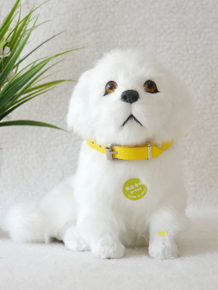 Electronic Plush Dog Toy Robot Cat Sing Song Puppy Leash Control Music Animal Walk Bark Electric Kitten Pet Kids Birthday Gift