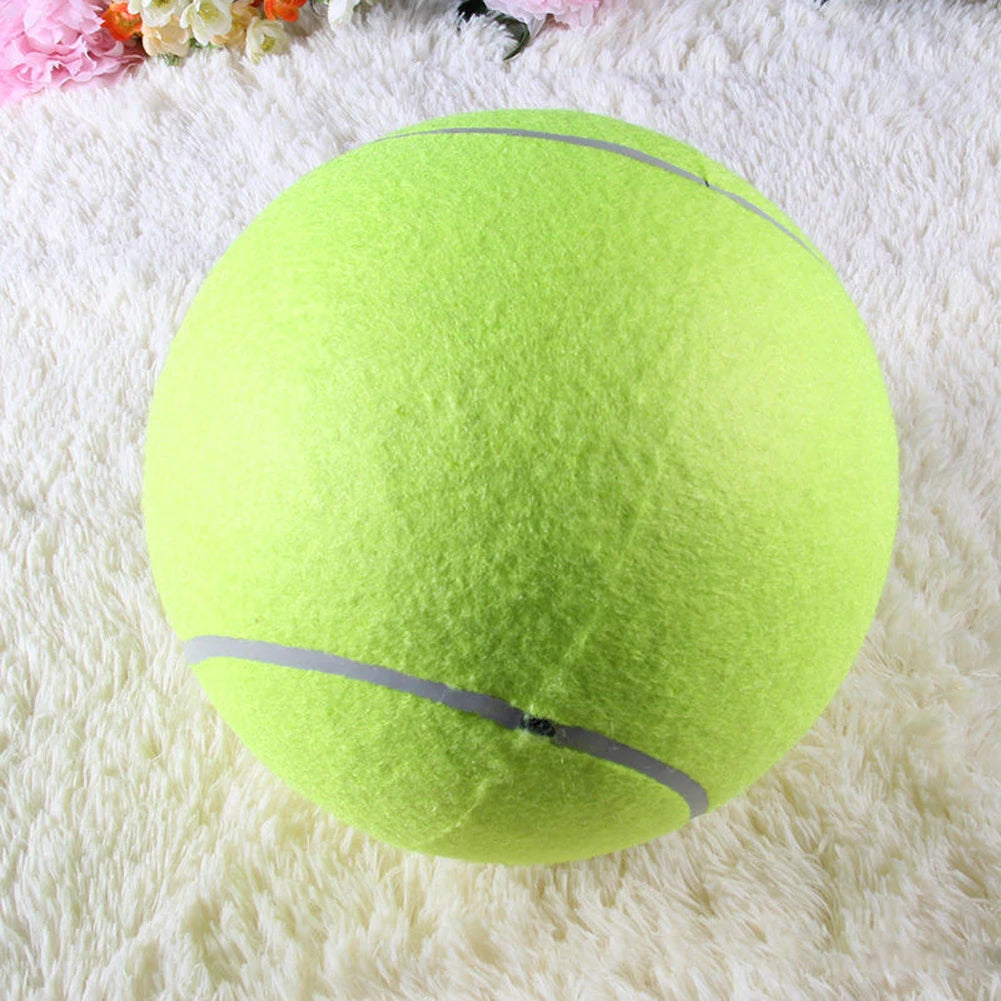 9.5 Inch Dog Tennis Ball Giant Pet Toys Big Inflatable Tennis Ball Dog Chewing Toy Giant Tennis Ball Kids Ball Pet Supplies