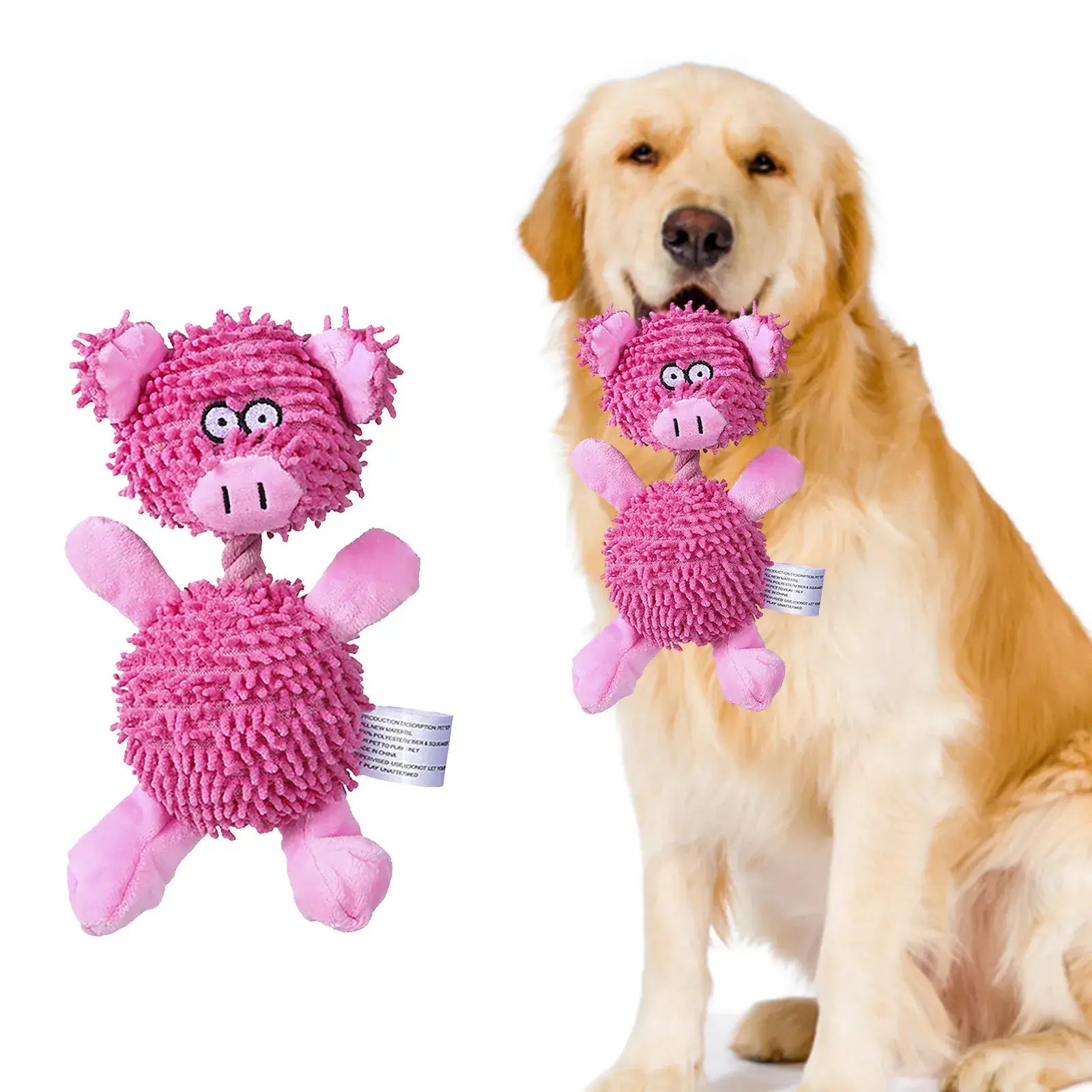 Dog Toys Chewable Puppies Grinding Teeth Making Sounds Plush Bears Kirky Teddy Small Dogs Pet Products for Relieving Stress