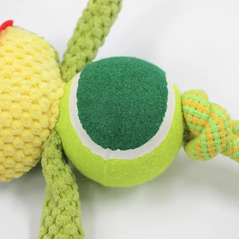 Dog Chew Toys Rope Toys Built-in Sound Dog Stuffed Toys Dog Plush Toy Bite-Resistant Squeaky Toys For Fun & Training