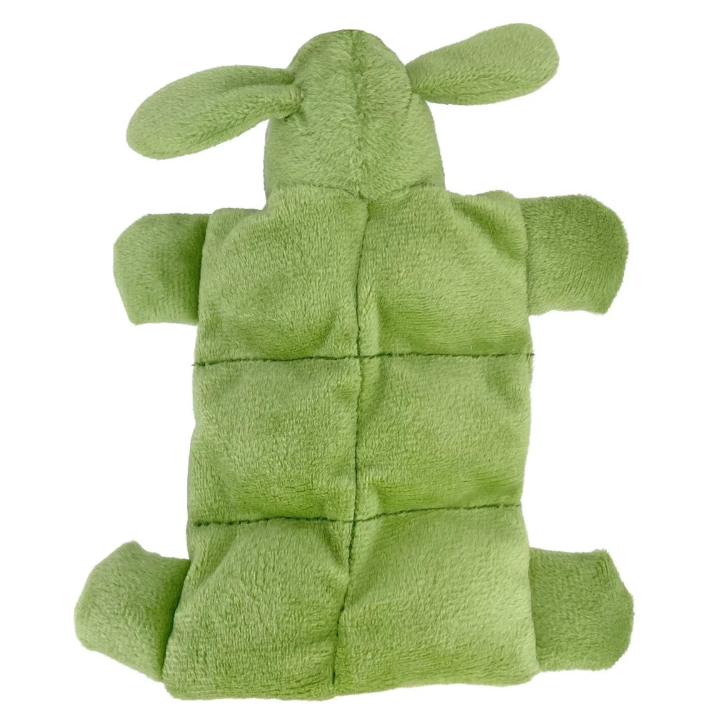 Mini Pet Squeaky Dog Toy Plush Loofa Mat Small Dogs 6 Squeakers Soft and Portable Playtime Accessory