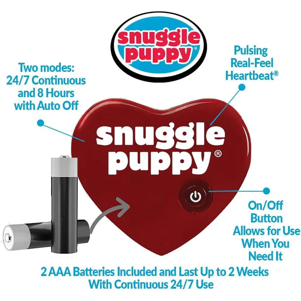 Original Snuggle Puppy Heartbeat Dog Toy Anxiety Relief Comfort Aid Stuffed Animal Crate Training Separation Loneliness Calming