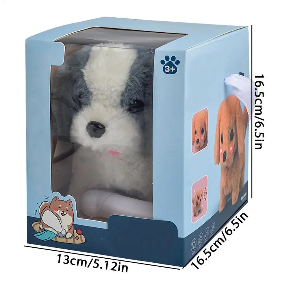 Robot Puppy Interactive Plush Pet Kids Toys Robot Dog Pet Plush Interactive Realistic Puppy Dog Toy Walking Barking Wagging Tail