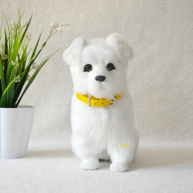 Electronic Plush Dog Toy Robot Cat Sing Song Puppy Leash Control Music Animal Walk Bark Electric Kitten Pet Kids Birthday Gift