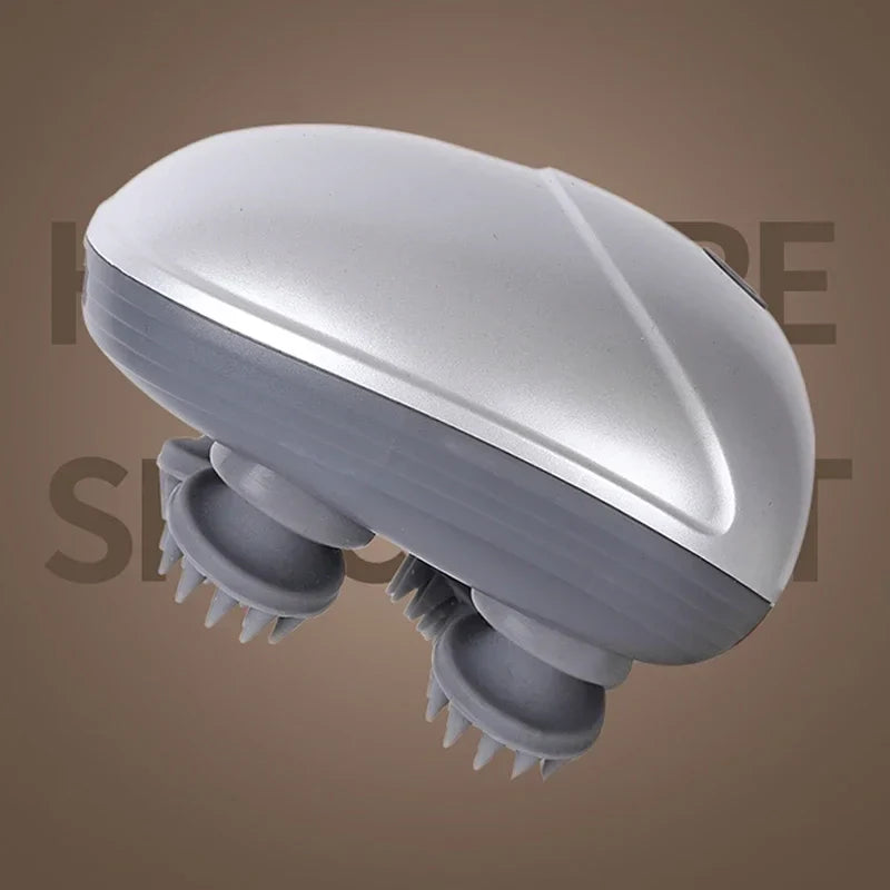 Automatic multi-function head massager for scalp, body, and hair growth relaxation.