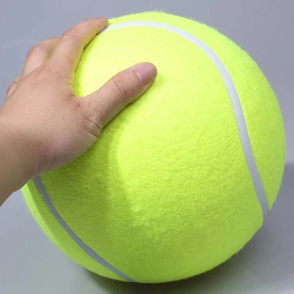 9.5 Inch Dog Tennis Ball Giant Pet Toys Big Inflatable Tennis Ball Dog Chewing Toy Giant Tennis Ball Kids Ball Pet Supplies
