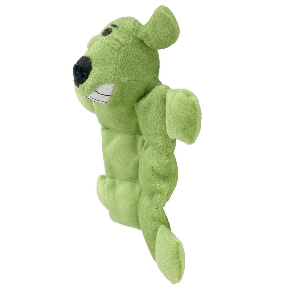 Mini Pet Squeaky Dog Toy Plush Loofa Mat Small Dogs 6 Squeakers Soft and Portable Playtime Accessory