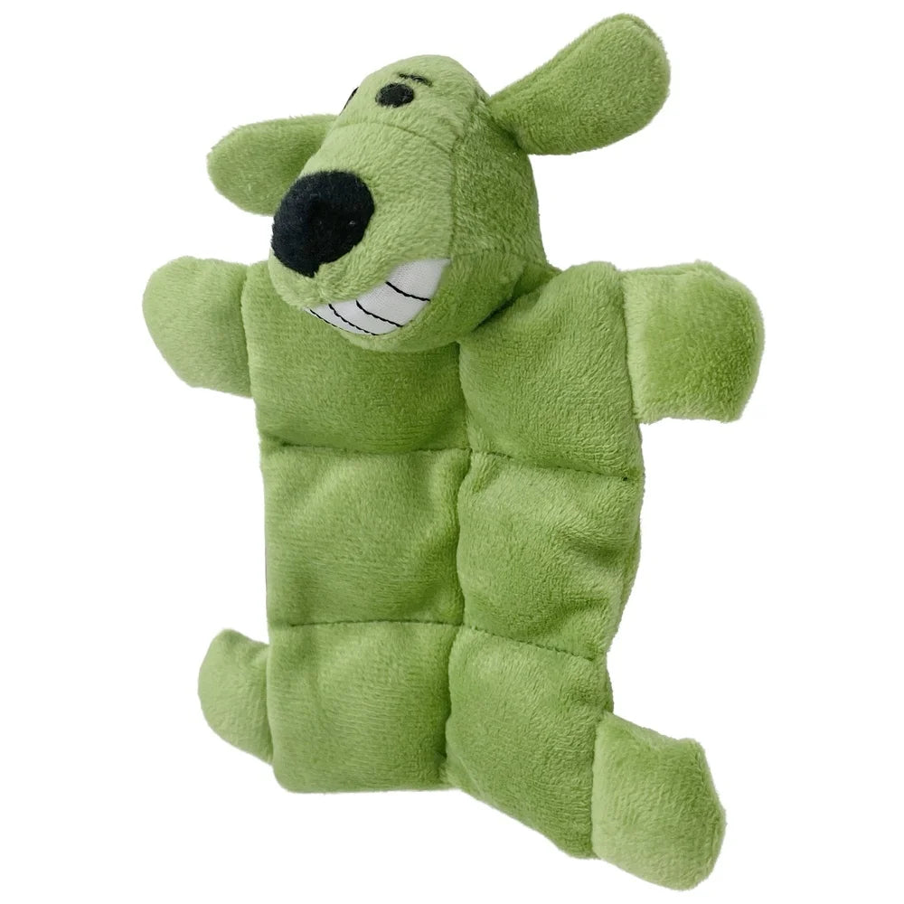 Mini Pet Squeaky Dog Toy Plush Loofa Mat Small Dogs 6 Squeakers Soft and Portable Playtime Accessory