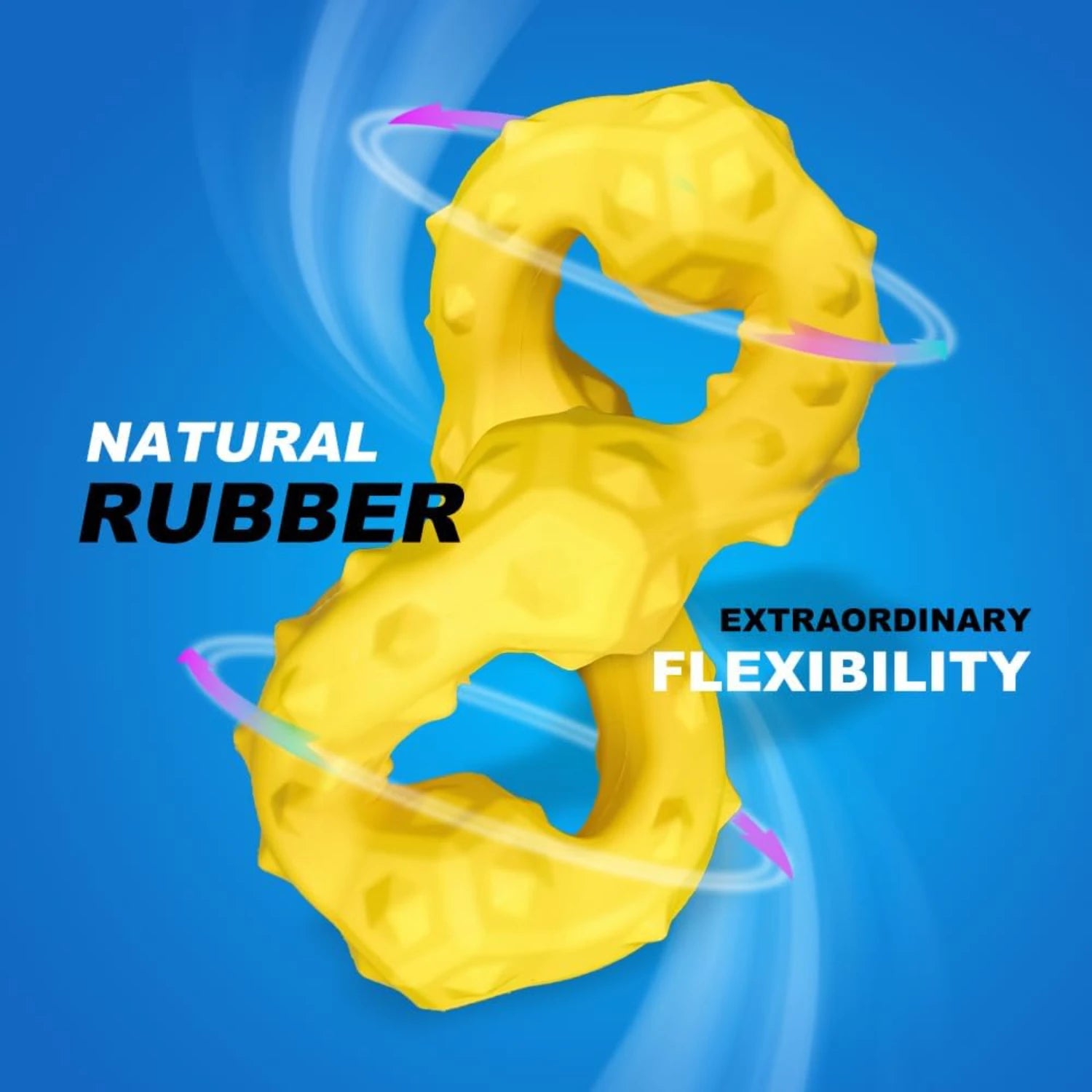 Interactive, Fun Green Beef Dental Chew Toy - High-Quality, Delicious - Excellent Oral Hygiene for Medium to Large Dogs - Promot