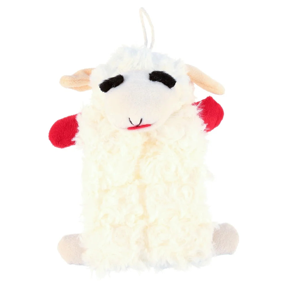 Lamb Chop Plush Dog Toy Squeaker Mat 9 Inch Soft Cuddly Interactive Fun Dogs Ideal Shaking Tossing