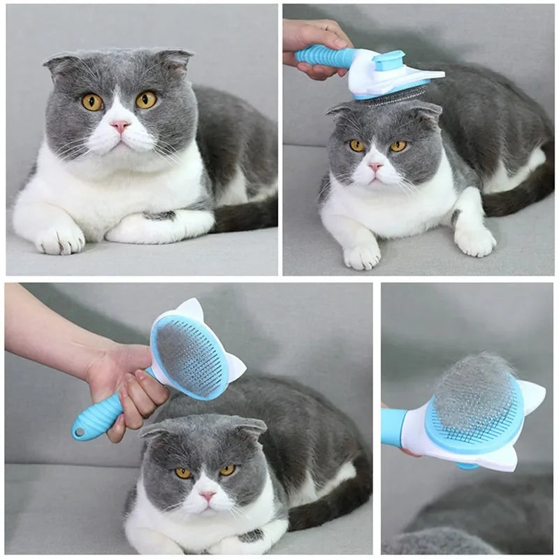 Pet Comb Cat Cleaning Supplies High Quality Self cleaning Brush Professional Grooming brush for Dogs, Cats pets Glove dog Bath