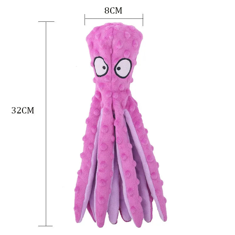 Pet Plush Octopus Puzzle Toy