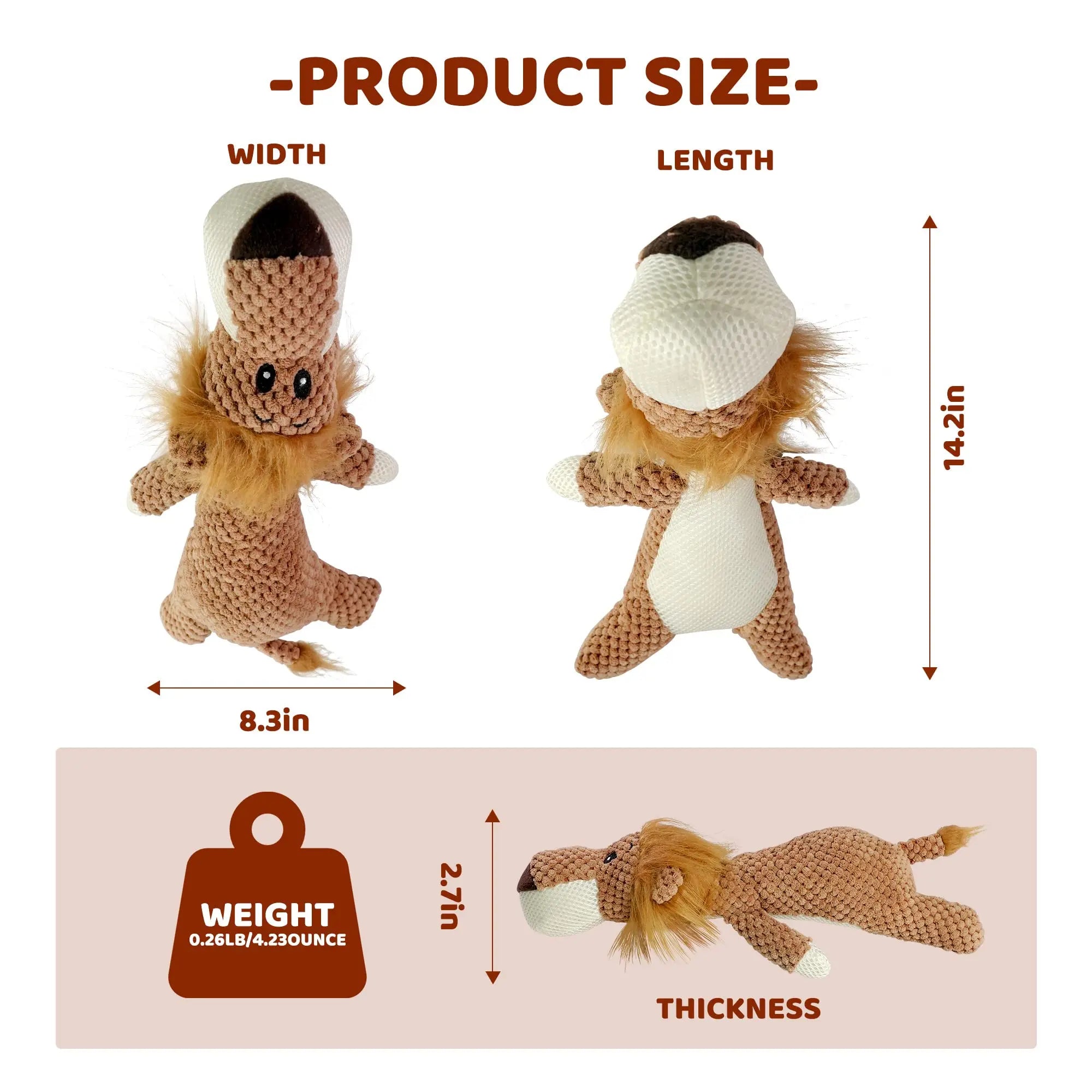 Pet Dog toy Plush Lion shape Training Improve IQ Dog chew toy Durable Puppy toy not boring Dog Accessories