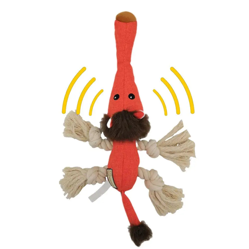 Pet Teething Toy Interactive Dog Chew Toy Cotton Rope Knot Dog Grinding Toys For Medium Dog Bite-Resistant Squeaky Dog Toy