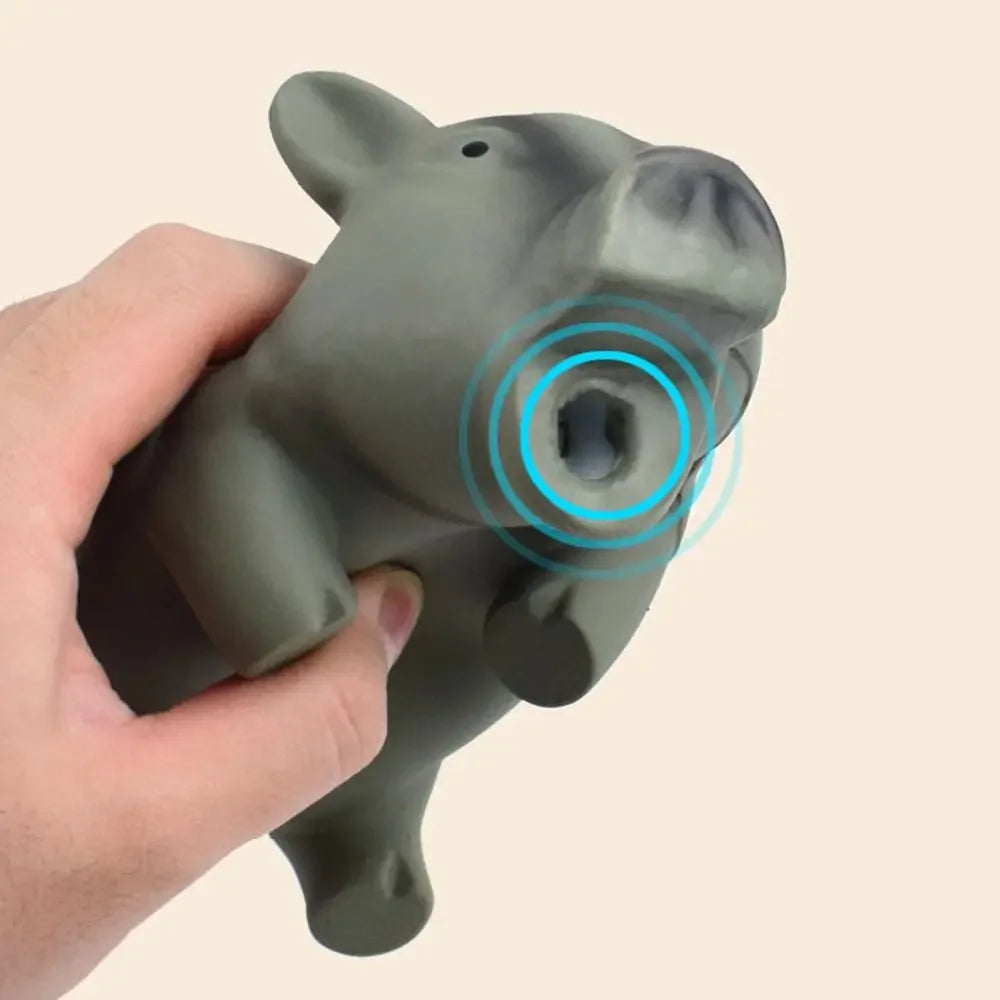 1PC Cute Rubber Sound Pig Grunting Squeak Latex Pet Chew Toys for Dog Squeaker Chew Training Puppy Supplies Pet Products