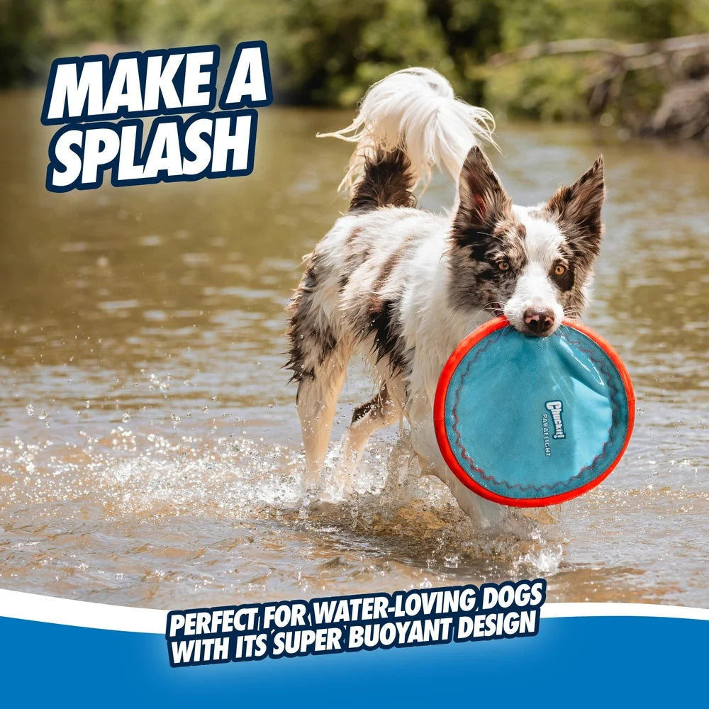 Durable Flying Disc Dog Toy Water and Land Play Soft Rubber Edges Floating Frisbee Interactive Fetch Toy Medium Large Dogs