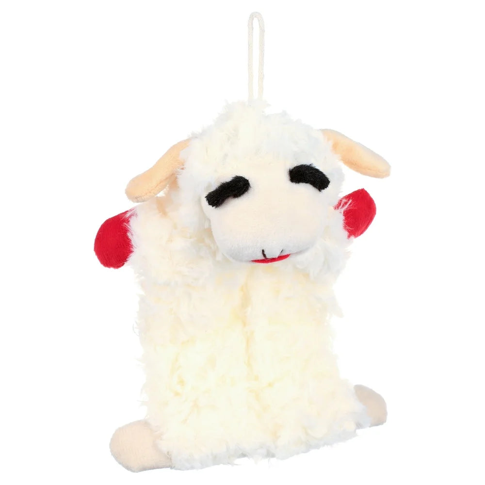 Lamb Chop Plush Dog Toy Squeaker Mat 9 Inch Soft Cuddly Interactive Fun Dogs Ideal Shaking Tossing