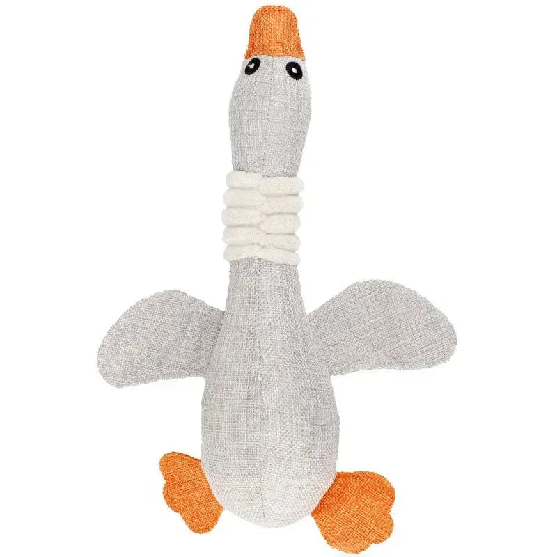 Pet Mallard Duck Dog Toy for Aggressive Chewers Dog Squeaky Wild Goose Puzzle Training Toys Cute Soft Dog Chew Toy with Squeaker