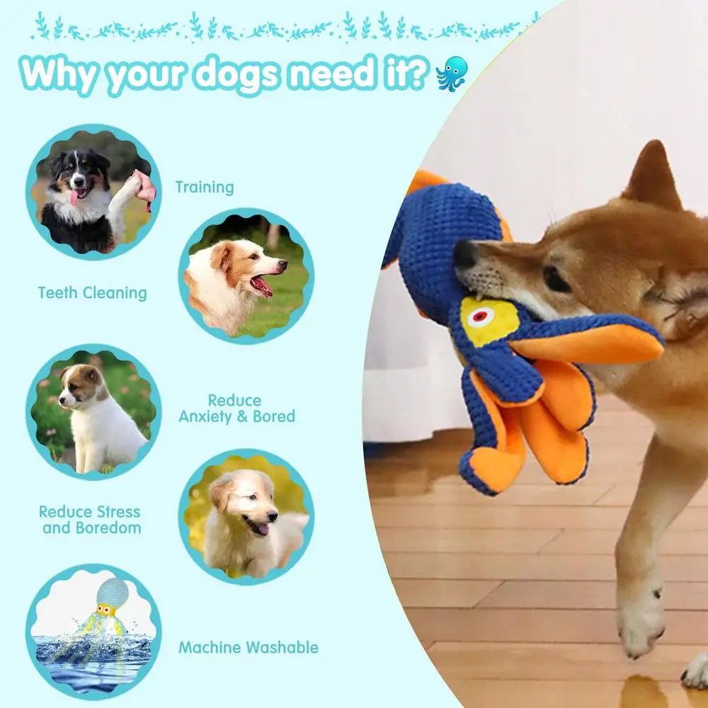 No Stuffing Dog Toys Squeaky Dog Toys Chewers Interactive Puppy Teether Pet Supplies For Small Medium And Large Pets Reduce